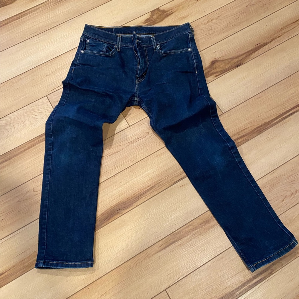 Men's Levi’s 502 32x30 Slim Fit Deep Blue Jeans
